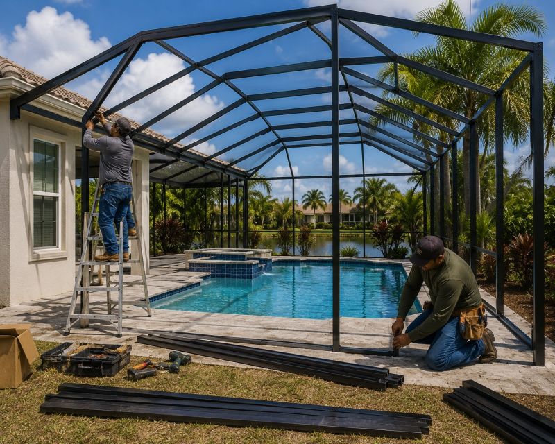 Pool Enclosure Installation