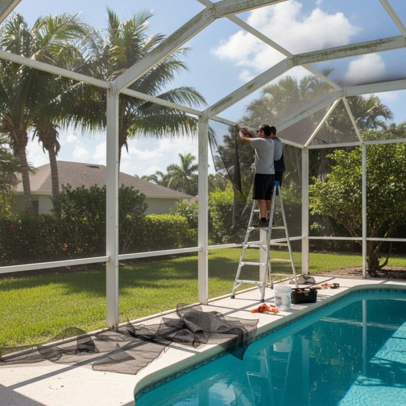 Repairing Storm-Damaged Pool Enclosures
