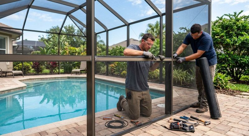 Repairing Storm-Damaged Pool Enclosures