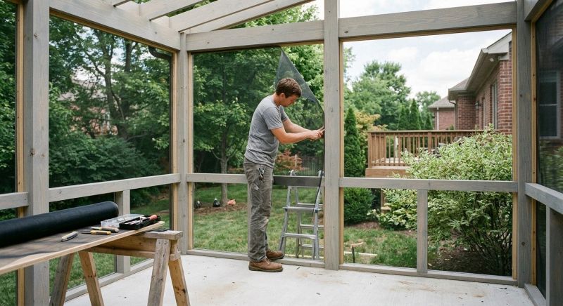 Screened In Porch Installation