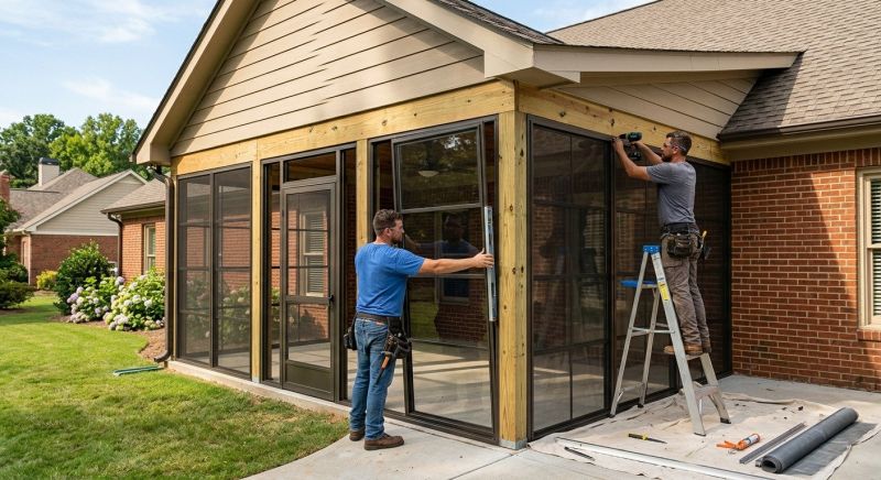 Screened In Porch Installation