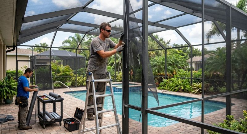 Repairing Storm-Damaged Pool Enclosures